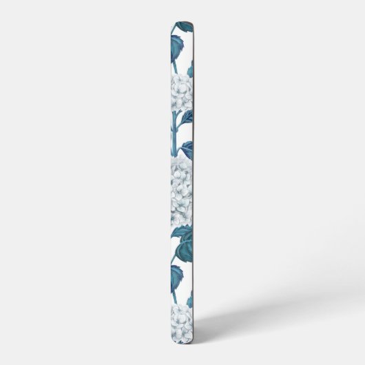 Coque Samsung Galaxy Aquarelle d'hydrangée blanche (Côté gauche)