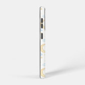 Coque Samsung Galaxy Aquarelle Lune étoiles et nuages Motif (Côté droit)