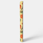 Coque Samsung Galaxy Aquarelle orange Oiseaux et Motif de grenade (Verso Horizontal)