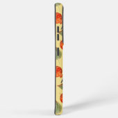 Coque Samsung Galaxy Aquarelle orange Oiseaux et Motif de grenade (Côté droit)