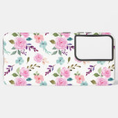 Coque Samsung Galaxy Aquarelle rose (Côté gauche)