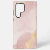 Coque Samsung Galaxy Aquarelle rose Abstraite (Verso)