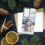 Coque Samsung Galaxy Aquarelle Snowman<br><div class="desc">Aquarelle Snowman Samsung Galaxy S21 Ultra Coque</div>