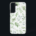 Coque Samsung Galaxy Aquarelle Vert Feuillage Motif Personnalisé<br><div class="desc">Coque Samsung Galaxy personnalisable avec motif aquarelle de feuilles eucalyptus et autres feuillages. Personnalisez en ajoutant votre propre nom ou en ajoutant une courte phrase. Ce Coque de Samsung Galaxy verdoyant est parfait comme un cadeau personnalisé.</div>