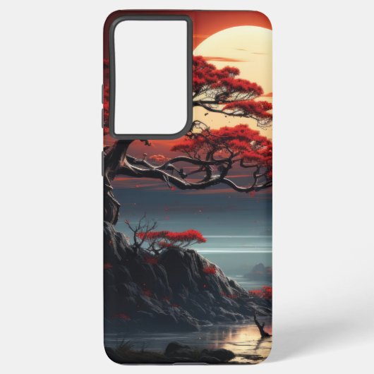 Coque Samsung Galaxy Arbre bonsaï (Verso)