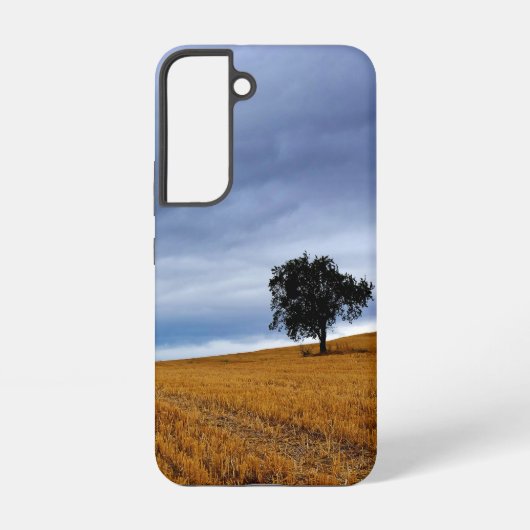 Coque Samsung Galaxy Arbre dans un champ de blé (Verso)
