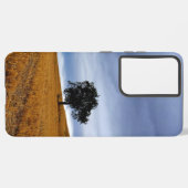 Coque Samsung Galaxy Arbre dans un champ de blé (Verso Horizontal)