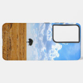 Coque Samsung Galaxy Arbre dans un champ de blé récolté (Côté gauche)