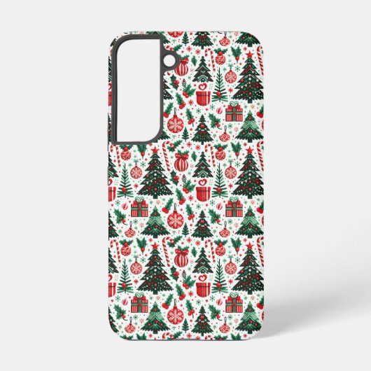 Coque Samsung Galaxy Arbre de Noël, cadeaux, sucre de canne (Verso)