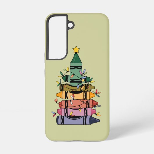Coque Samsung Galaxy Arbre de Noël Enseignant Vie Cadeau Enseignement (Verso)