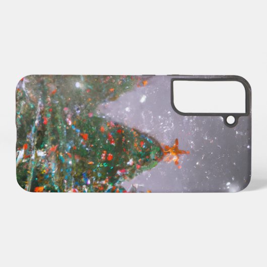 Coque Samsung Galaxy Arbre de Noël/hiver (Verso Horizontal)