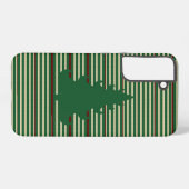 Coque Samsung Galaxy Arbre de Noël rayé (Verso Horizontal)