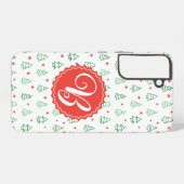 Coque Samsung Galaxy Arbre de Noël rouge et vert (Verso Horizontal)