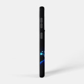 Coque Samsung Galaxy arbre de Noël stylisé SlipperyJoe bleu brillant s (Côté droit)