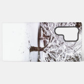 Coque Samsung Galaxy Arbre enneigé (Verso Horizontal)