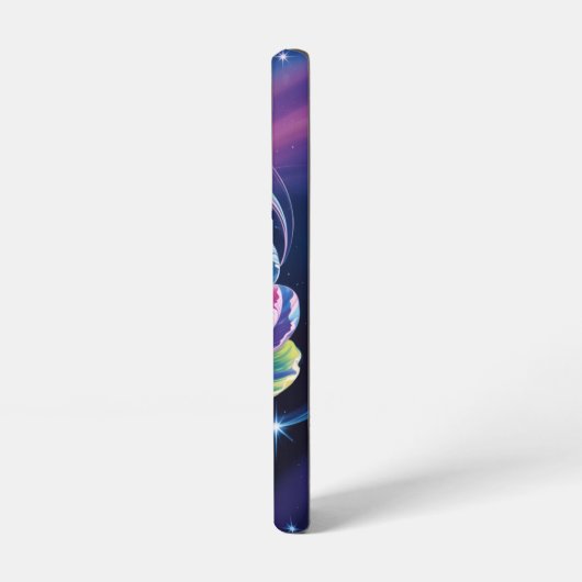 Coque Samsung Galaxy Arc-en-ciel en fleur cosmique (Côté gauche)