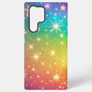 Coque Samsung Galaxy Arc-en-ciel étoilé coloré