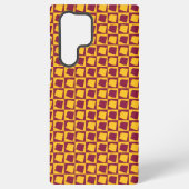 Coque Samsung Galaxy Arizona Maroon and Gold Checkerboard Pattern (Verso)
