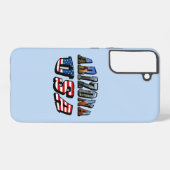 Coque Samsung Galaxy Arizona Picture et USA Flag Text (Verso Horizontal)