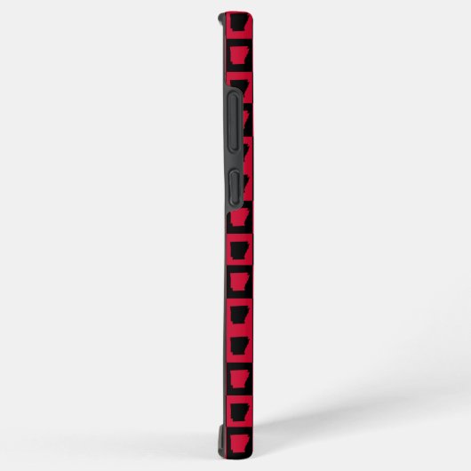 Coque Samsung Galaxy Arkansas Black and Red Check Pattern (Côté droit)