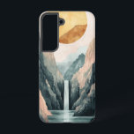 Coque Samsung Galaxy Armoire téléphonique de réflexion de la gorge Sunl<br><div class="desc">Un soleil éclatant se jette dans une gorge spectaculaire,  se reflétant doucement dans l'eau calme — une harmonie parfaite entre la lumière et la pierre.</div>