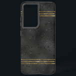 Coque Samsung Galaxy Arrière - plan de luxe noir monochromatique glam S<br><div class="desc">Arrière - plan de luxe monochromatique noir avec un motif abstrait. Design cool moderne glam.</div>