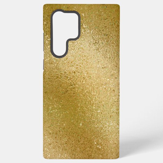 Coque Samsung Galaxy Arrière - plan de texture iridescente or (Verso)