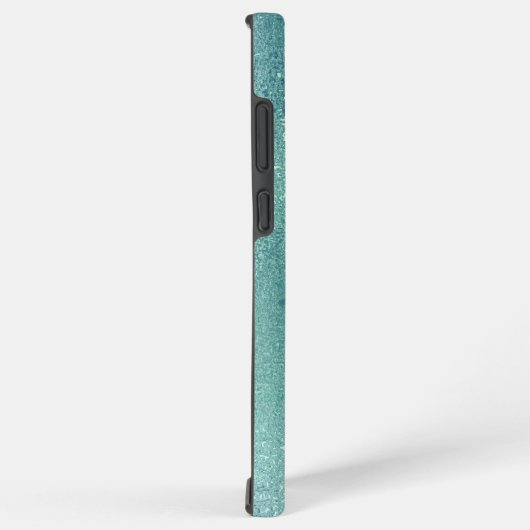 Coque Samsung Galaxy Arrière - plan de texture irisée turquoise (Côté droit)