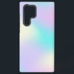 Coque Samsung Galaxy Arrière - plan holographique aux couleurs claires<br><div class="desc">Image de tons pastel holographique arrière - plan design moderne iridescente.</div>