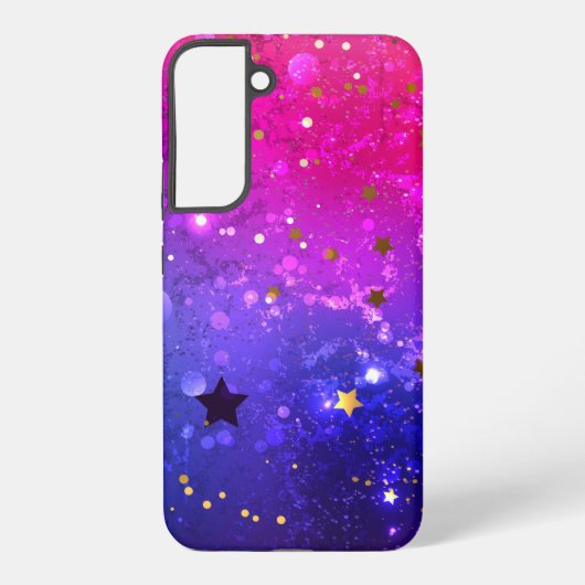 Coque Samsung Galaxy Arrière - plan rose brillant (Verso)