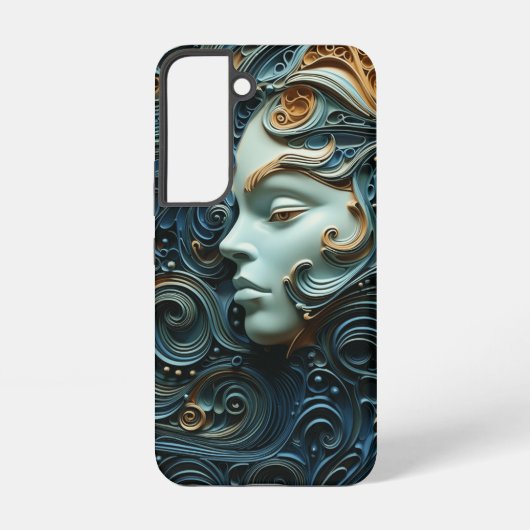 Coque Samsung Galaxy Art 3D de la femme Lune (Verso)