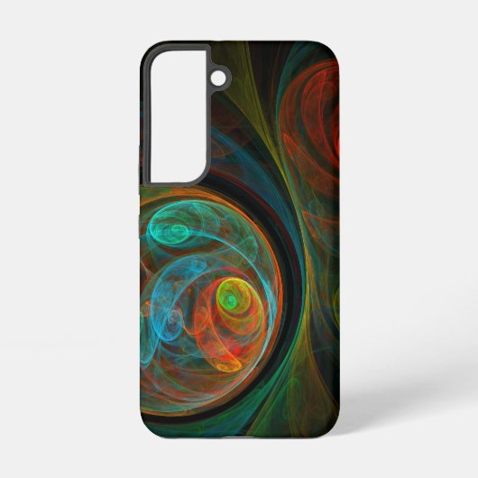Coque Samsung Galaxy Art abstrait bleu de renaissance (Verso)