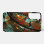 Coque Samsung Galaxy Art abstrait divisé par le temps (Verso Horizontal)
