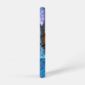 Coque Samsung Galaxy Art Abstrait Fleur Orange Jaune Bleu (Côté droit)