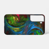 Coque Samsung Galaxy Art abstrait Genesis Blue (Verso Horizontal)