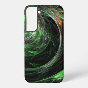 Coque Samsung Galaxy Art abstrait vert autour du monde