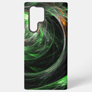 Coque Samsung Galaxy Art abstrait vert autour du monde