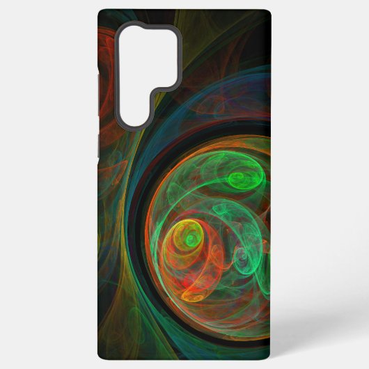 Coque Samsung Galaxy Art abstrait vert de renaissance (Verso)