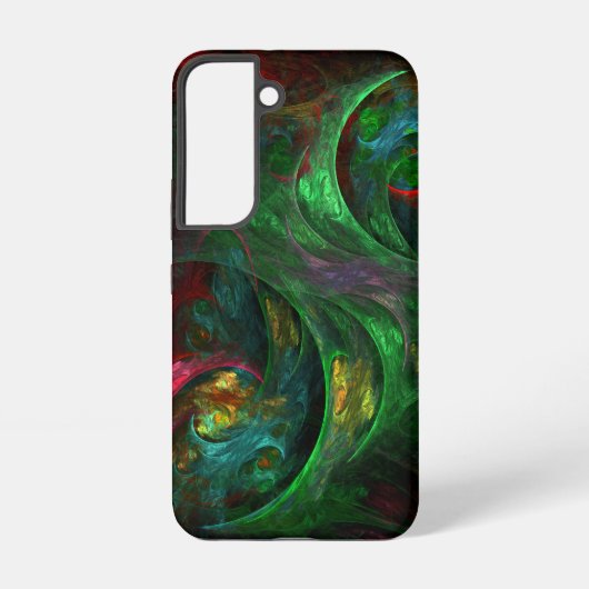 Coque Samsung Galaxy Art abstrait vert Genèse (Verso)