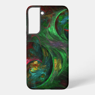 Coque Samsung Galaxy Art abstrait vert Genesis