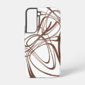 Coque Samsung Galaxy Art Brown Abstrait (Verso)