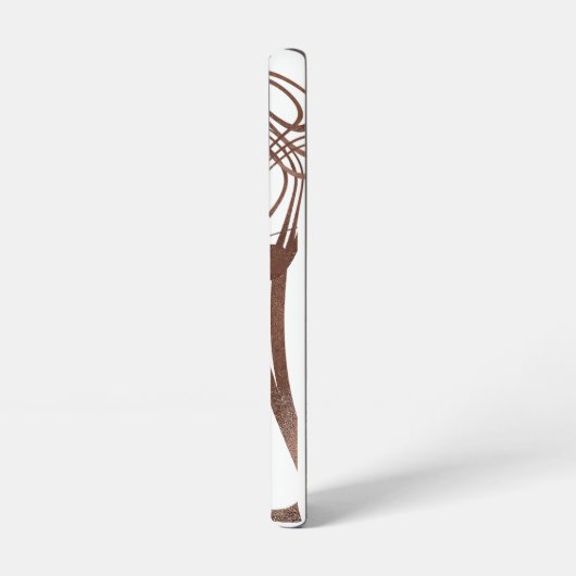 Coque Samsung Galaxy Art Brown Abstrait (Côté gauche)