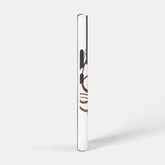 Coque Samsung Galaxy Art Brown Abstrait (Côté droit)