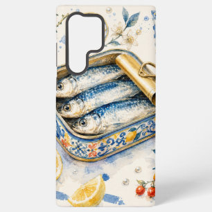 Coque Samsung Galaxy Art d'aquarelle de sardine sicilienne