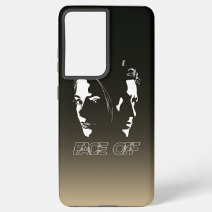 Coque Samsung Galaxy Art de la silhouette de confrontation de visage hu