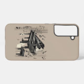 Coque Samsung Galaxy Art de piano abstrait (Verso Horizontal)