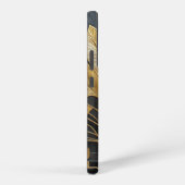 Coque Samsung Galaxy Art Deco Timeless Black Gold Monogram / Initial (Côté droit)