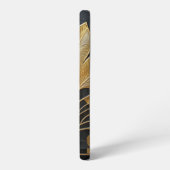 Coque Samsung Galaxy Art Deco Timeless Black Gold Monogram / Initial (Côté gauche)