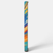 Coque Samsung Galaxy Art moderne à brosse dynamique (Côté gauche)