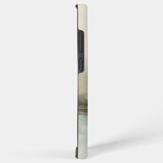 Coque Samsung Galaxy Art Paysage Abstrait moderne Nom personnaliséTeal (Côté droit)